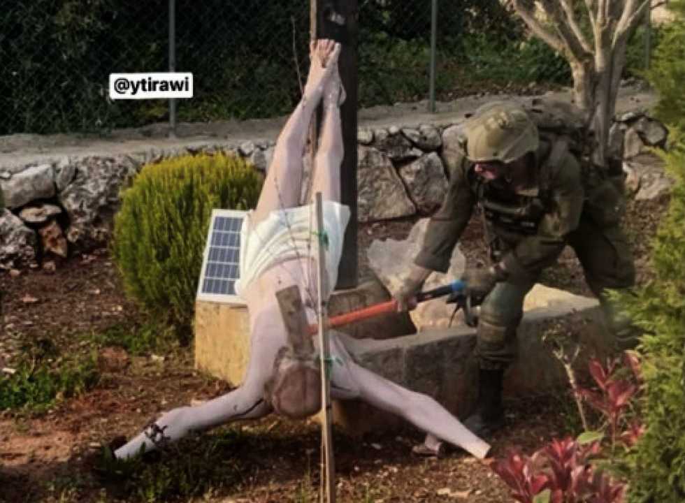 Israele profana la statua di Gesù e straccia la tregua con il Libano