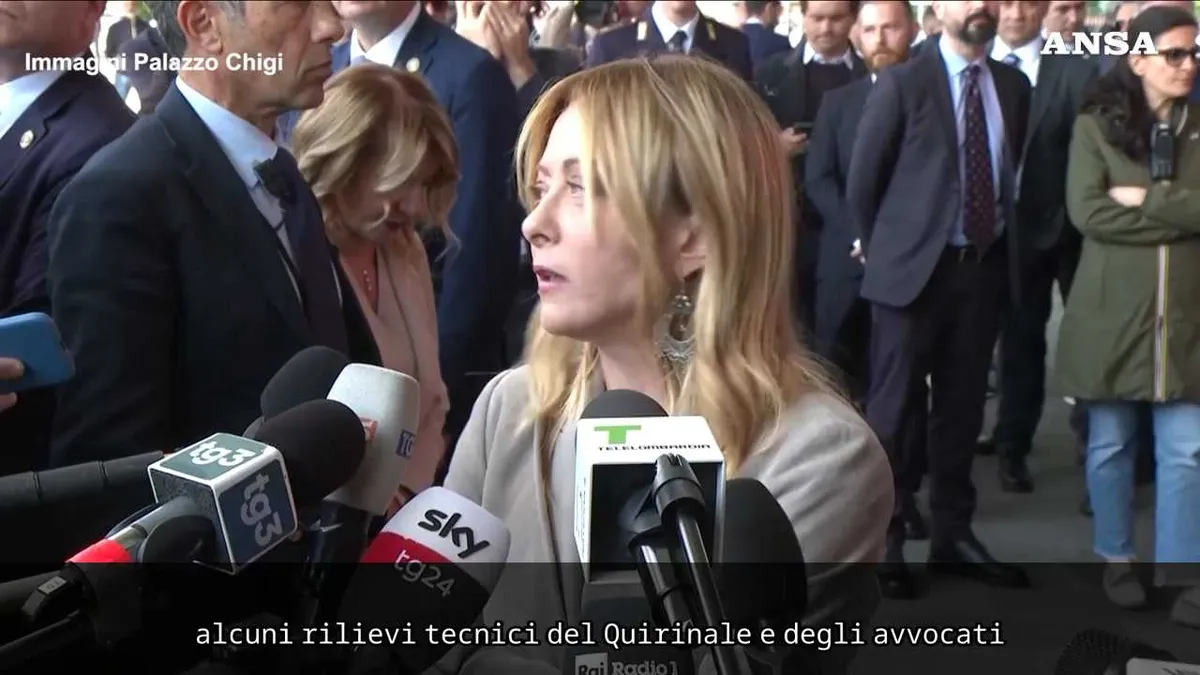Meloni: «Il dl Sicurezza non è un pasticcio, trasformeremo i rilievi in un provvedimento ad hoc»