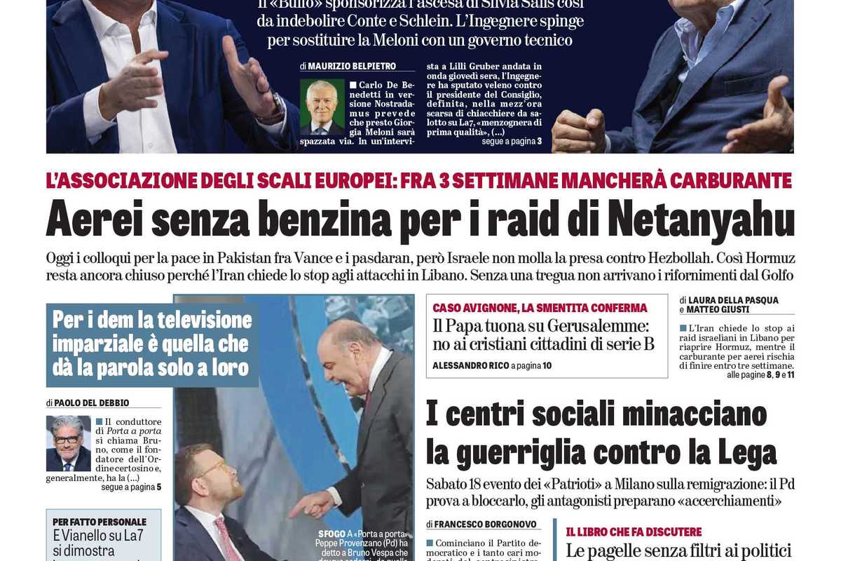 Oggi in edicola