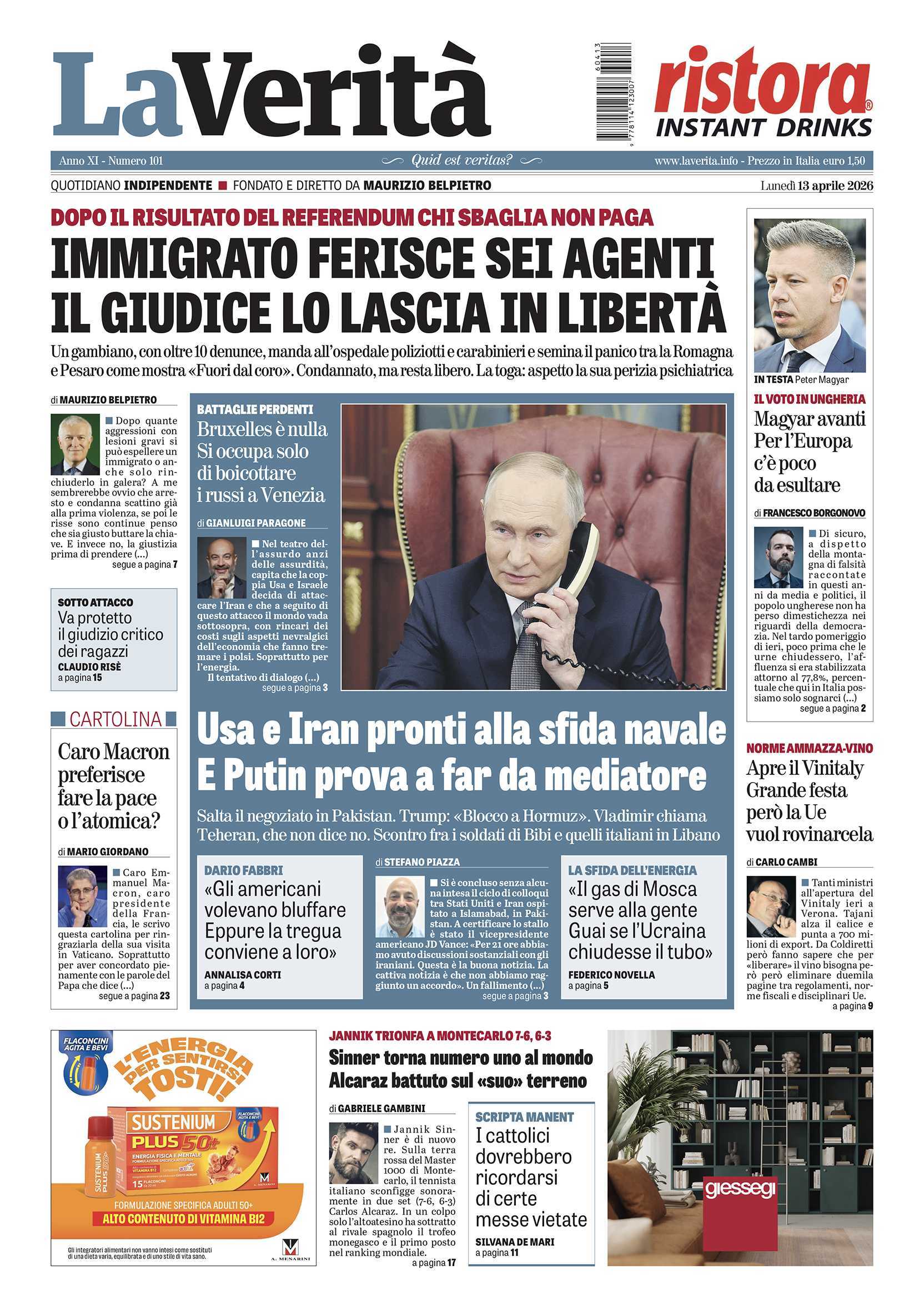 Oggi in edicola