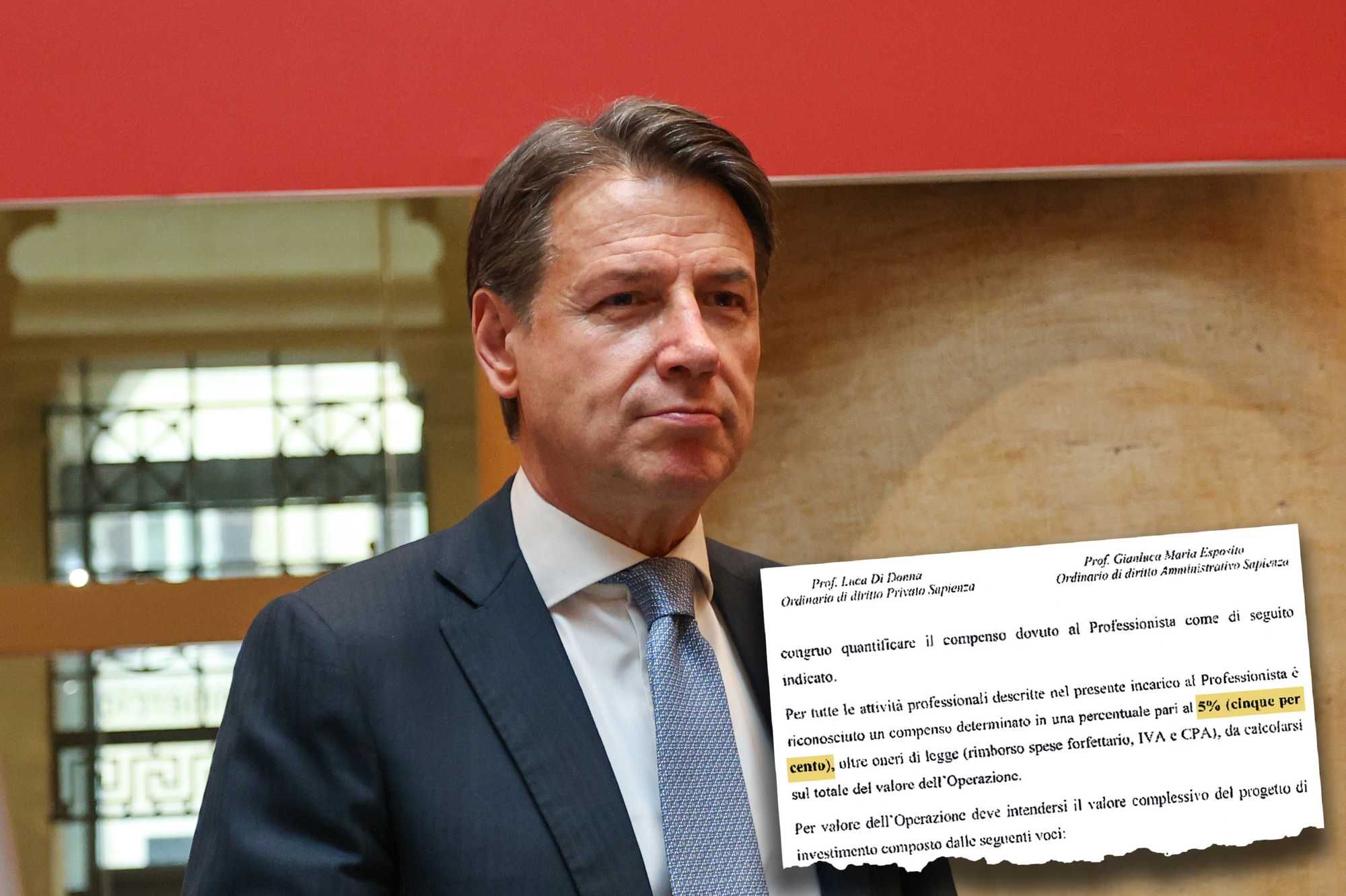 Un contratto per le forniture sanitarie svela il sistema 5% del collega di Conte