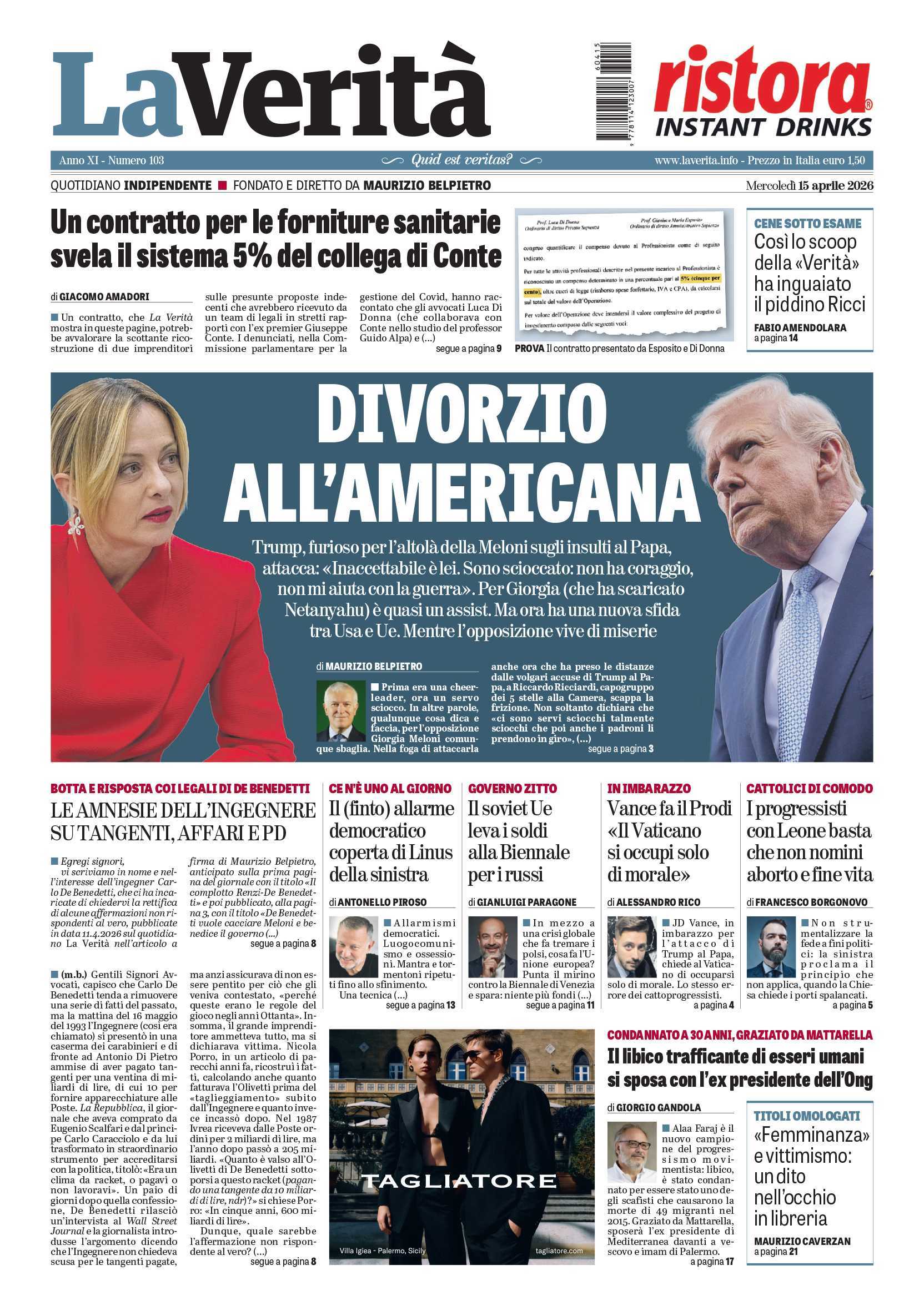 Oggi in edicola