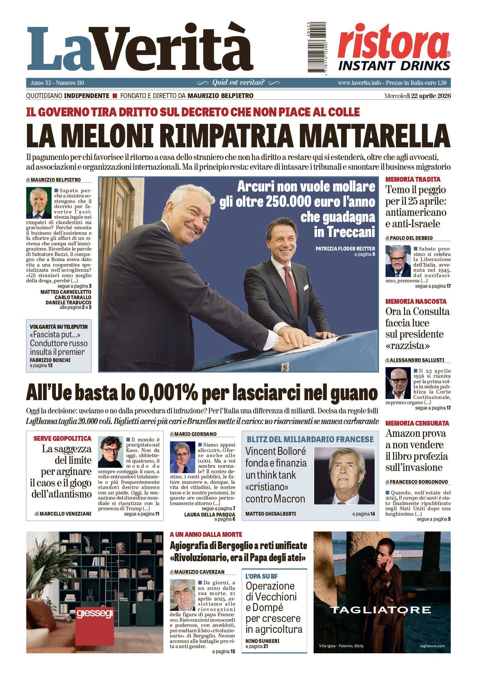 Oggi in edicola