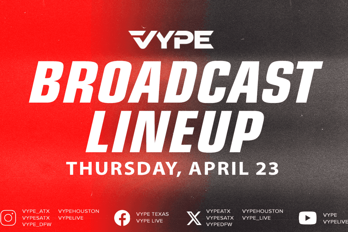 VYPE Live Lineup - Thursday 4/23/26