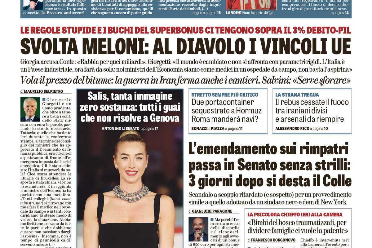 Oggi in edicola