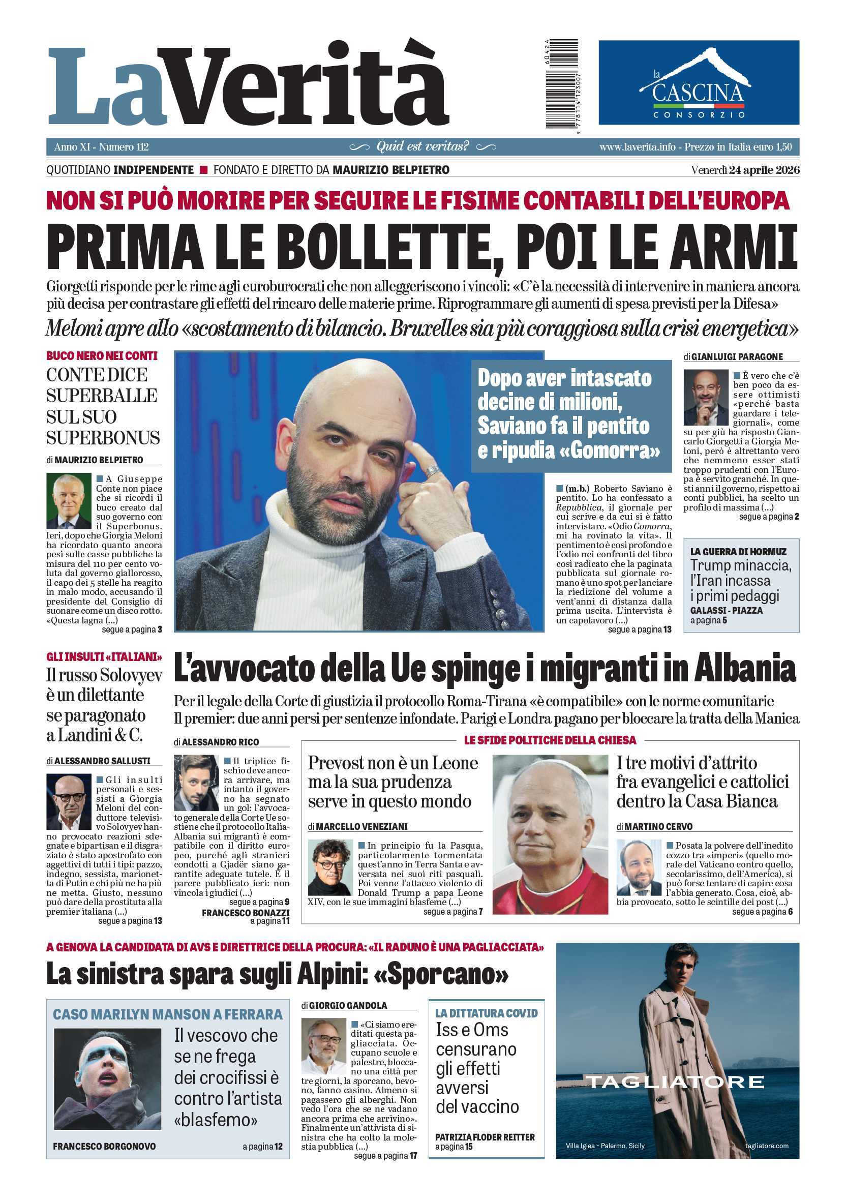 Oggi in edicola