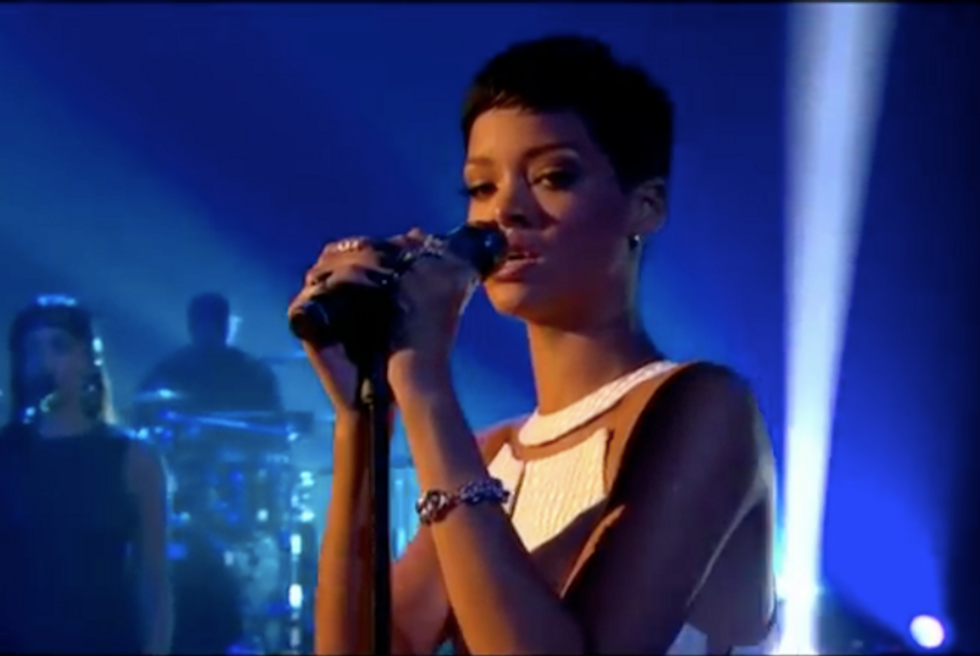 Rihanna Killed "Stay" on the British X Factor This Weekend