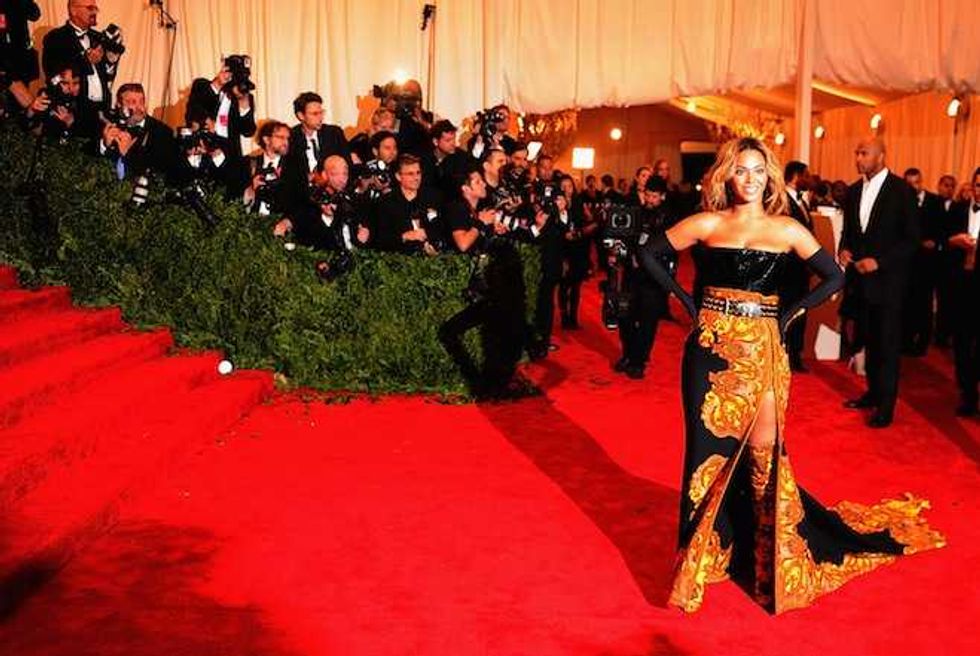 Beyonce on the red carpet 