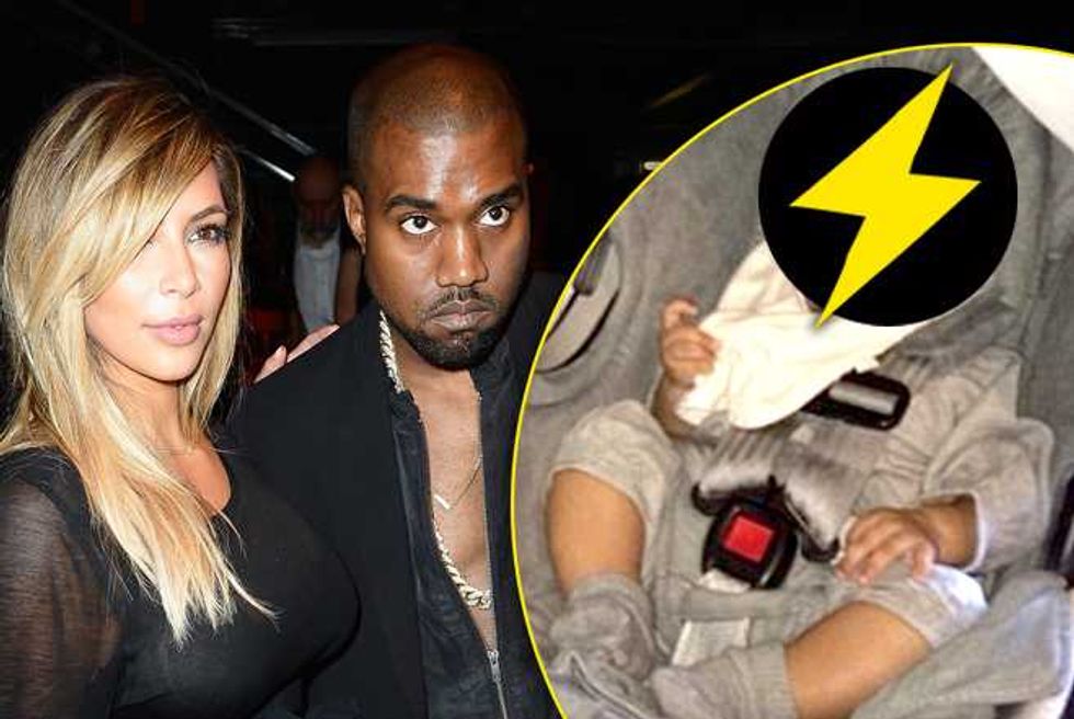 Goddamn! Kim And Kanye Make Cute Babies! Kardashian Posts Adorable North West Pic
