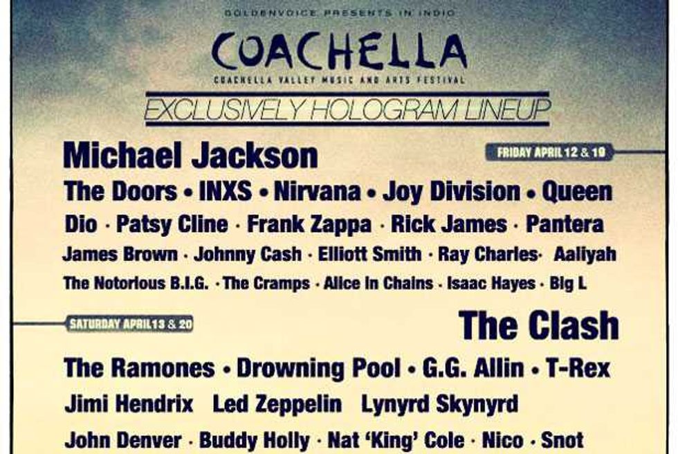 Bravo, Internet: An All-Hologram Coachella 2013 "Lineup" Now Exists