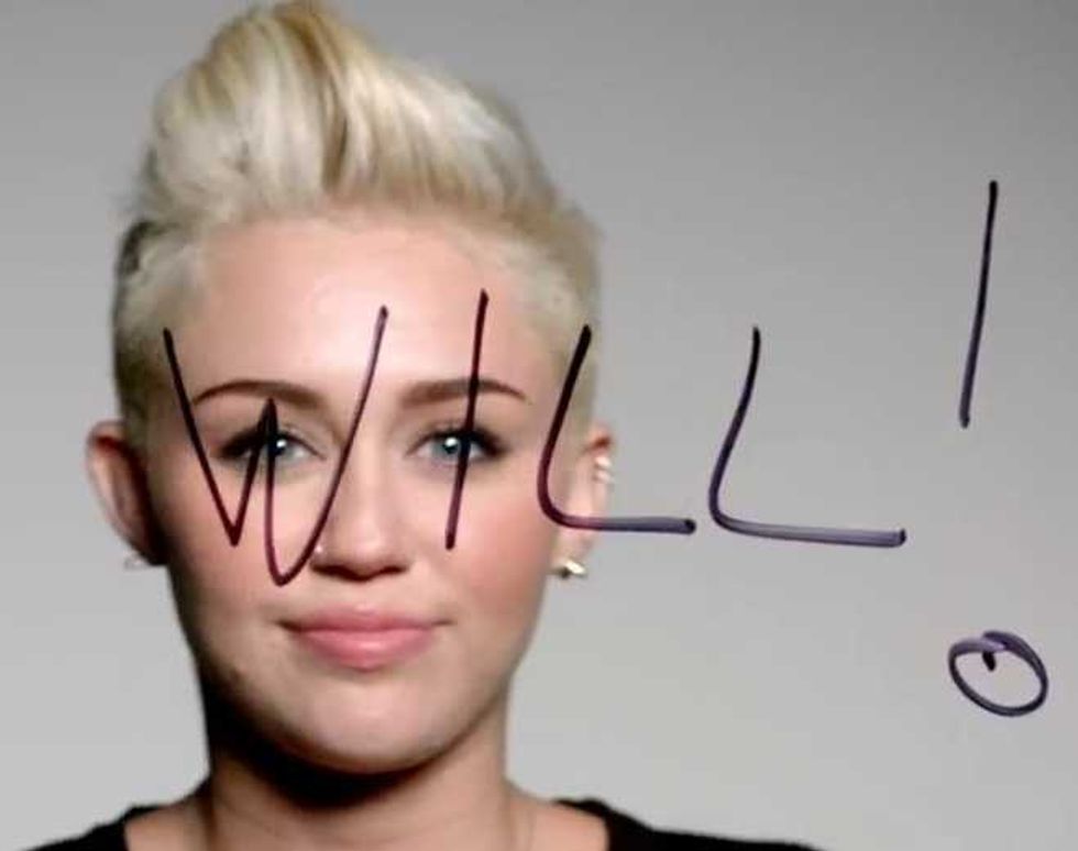 Miley Cyrus and Her New Hair Encourage You to Vote in This Year's Election