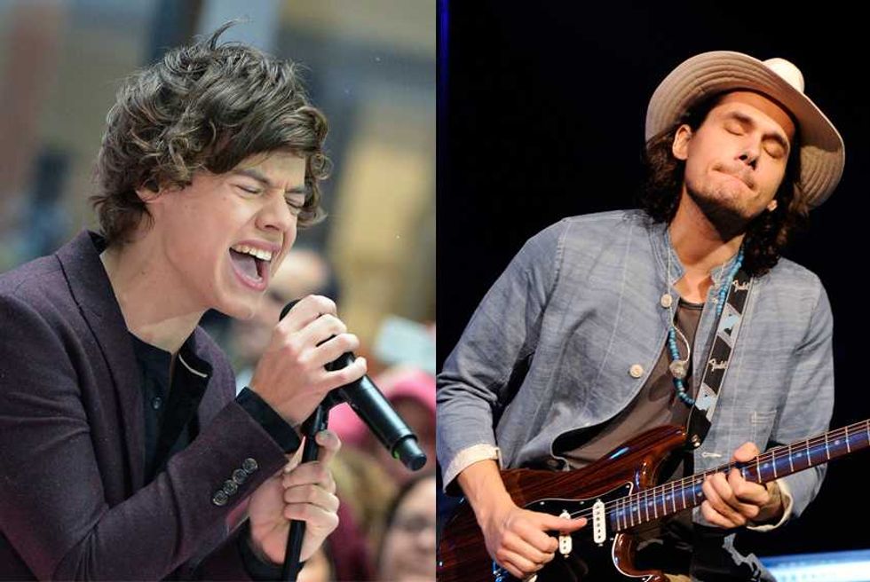Harry Styles Is Developing a Case of John Mayer Guitar Face