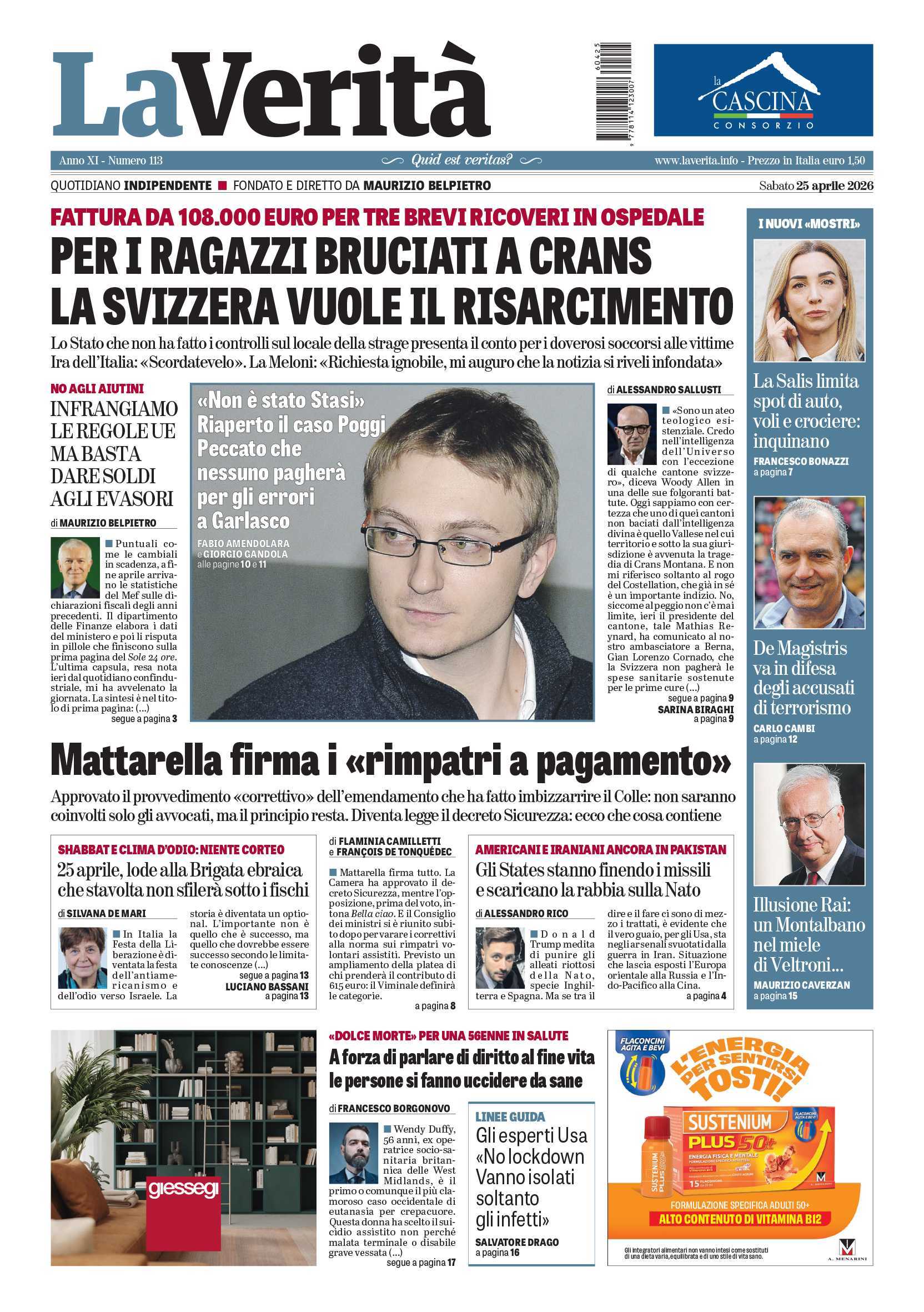 Oggi in edicola