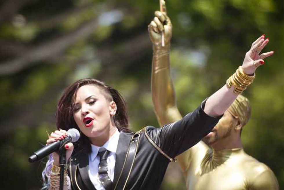 Demi Lovato singing