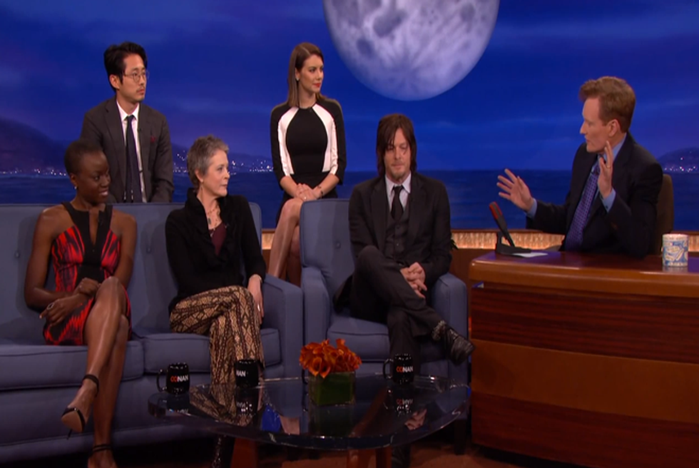 'The Walking Dead' Cast Takes Over Conan—The First-Ever Joint Late-Night Interview