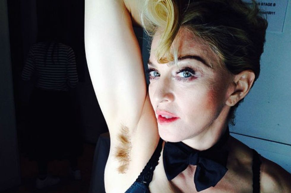 Madonna Shows Off Fabulously Bushy Armpits