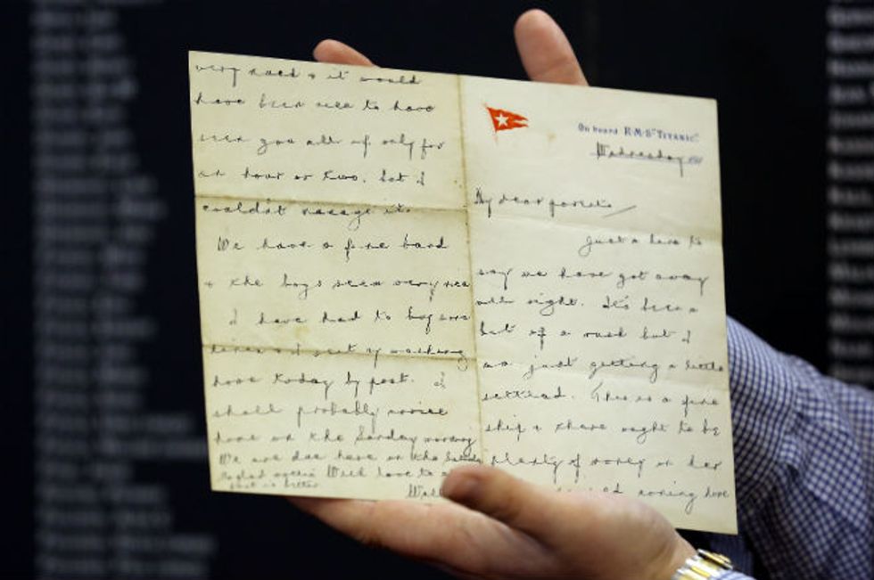 Newly-Discovered Letters Give First Hand Account Of Titanic Sinking
