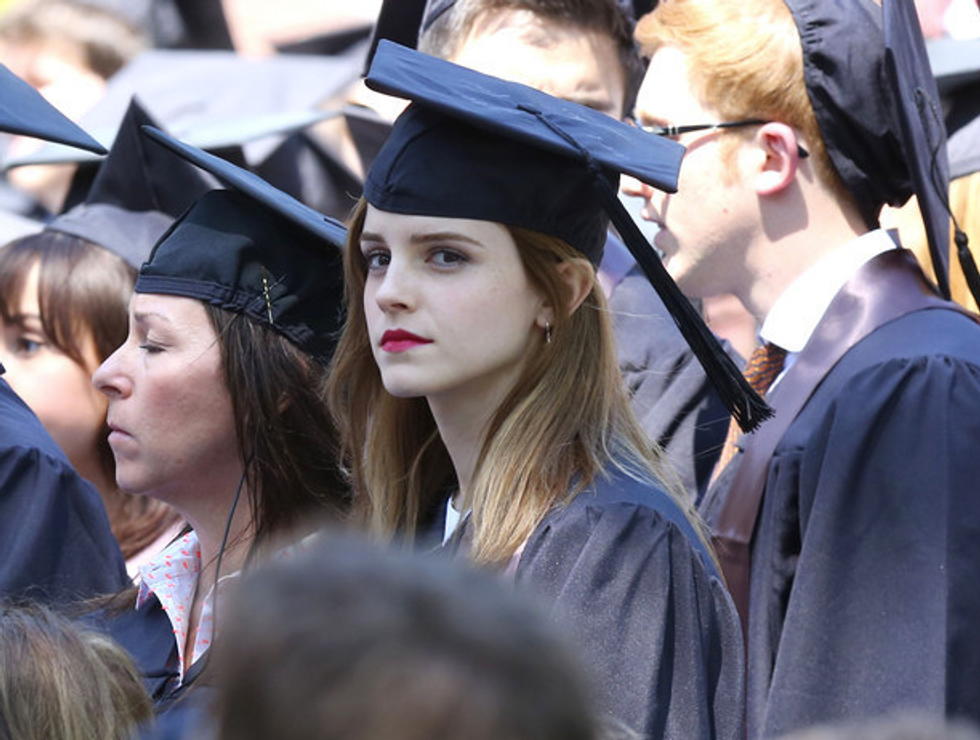 Emma Watsons Graduation Buddy Was Actually Her Bodyguard