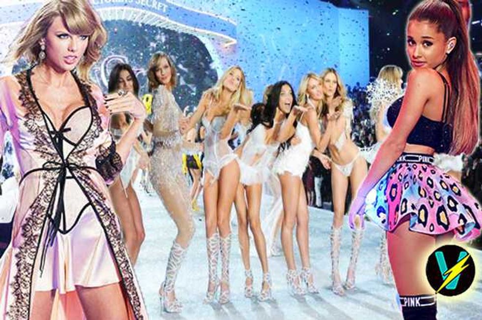 Watch Taylor Swift And Ariana Grande SLAY Victoria's Secret Fashion Show