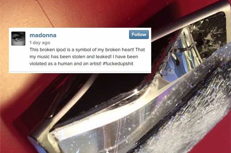 Madonna Feels Violated By Leak Of New Song
