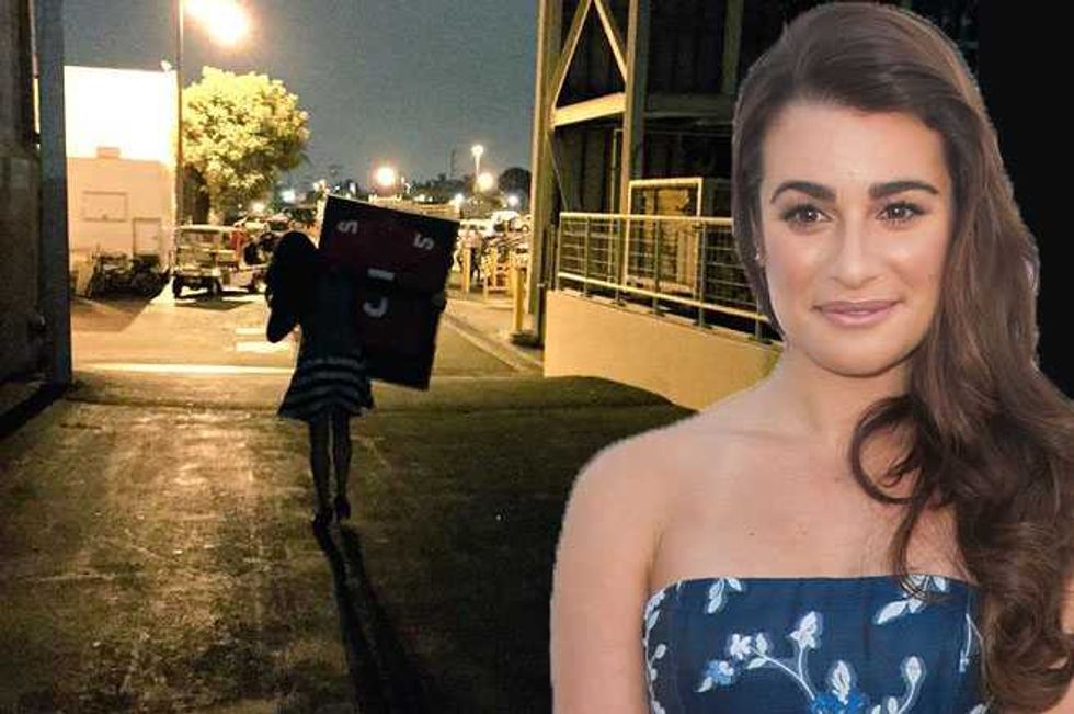Lea Michele Says Goodbye to Glee, Takes Cory Monteith's Jersey Home
