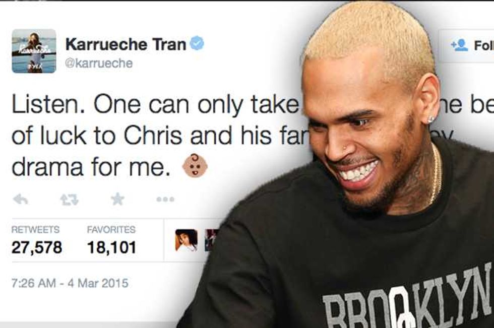 Chris Brown Has 9-Month-Old Baby Daughter, Karrueche Tran Dumps Him