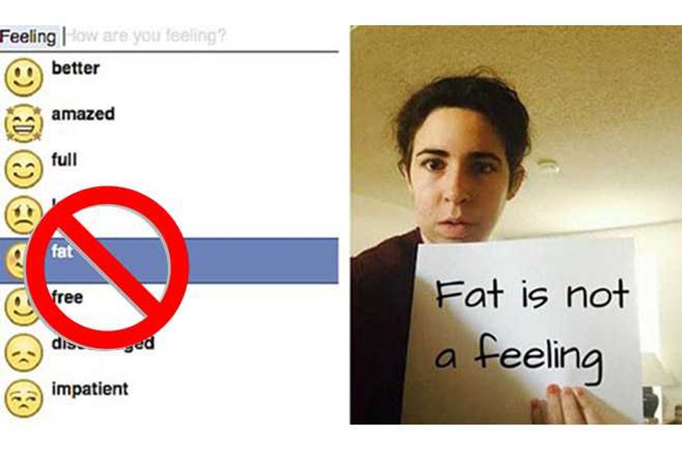 Facebook Removes 'Feeling Fat' From Status Options