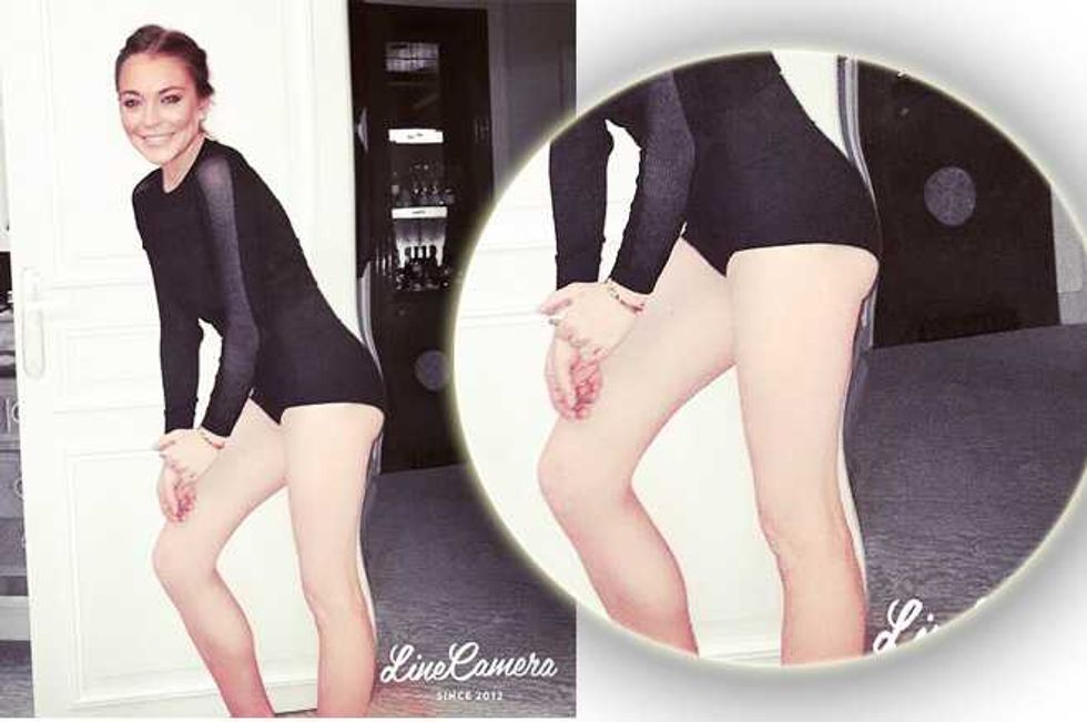 Lindsay Lohan Tried to Photoshop Butt, Makes Complete Ass of Herself