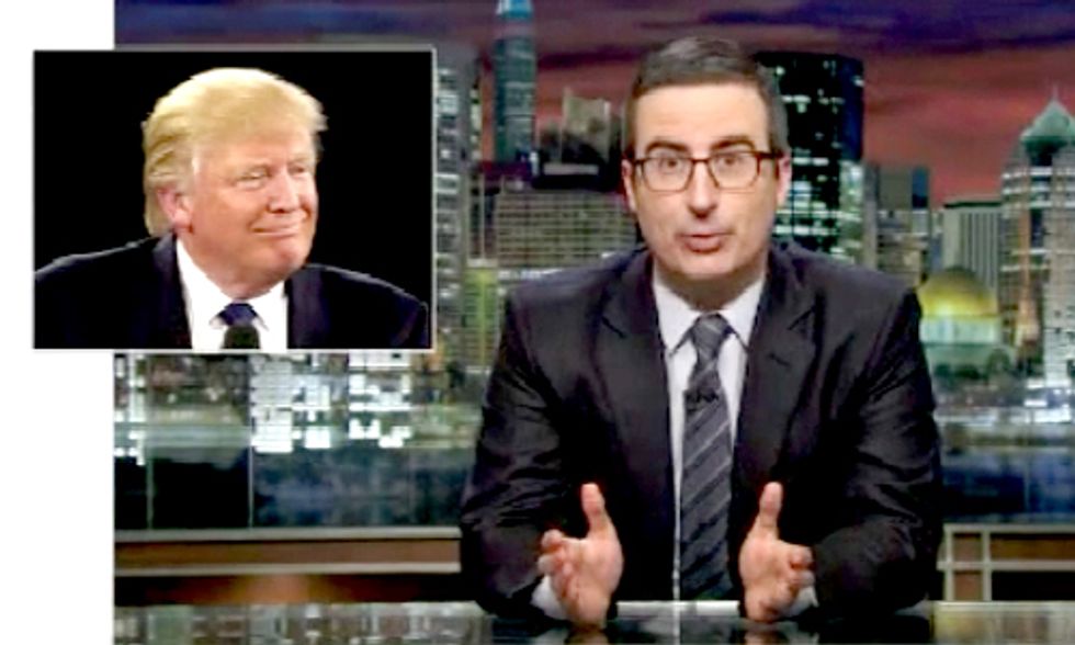 John Oliver Slams Donald Trump for Unfathomable Comments on Nuclear Weapons