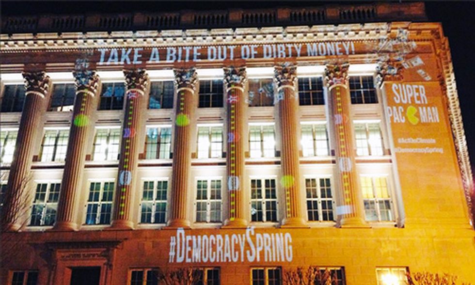 Democracy Spring Takes a Bite Out of Dirty Money