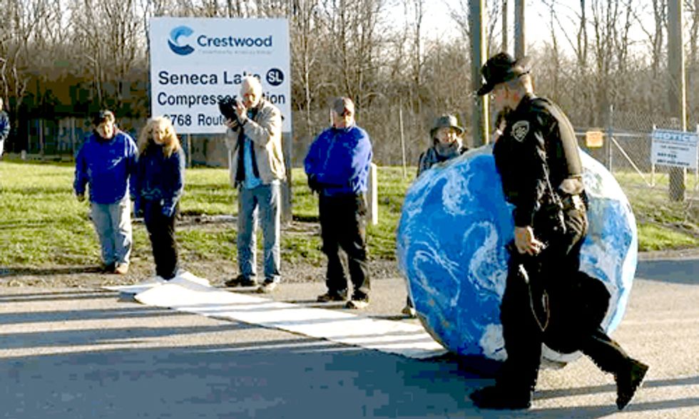 12 Arrested in Earth Day-Themed Protest Against Gas Storage in Seneca Lake's Salt Caverns