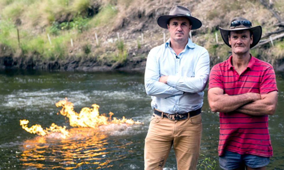 Watch: River Explodes Into Flames From Methane Coming From Nearby Fracking Sites
