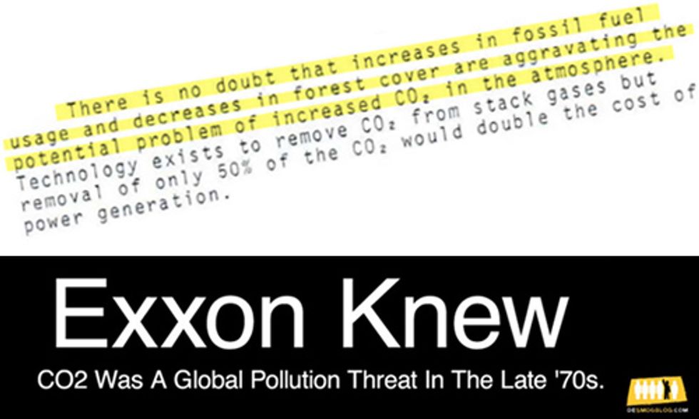New Uncovered Corporate Documents Show #ExxonKnew Much Earlier Than Previously Reported