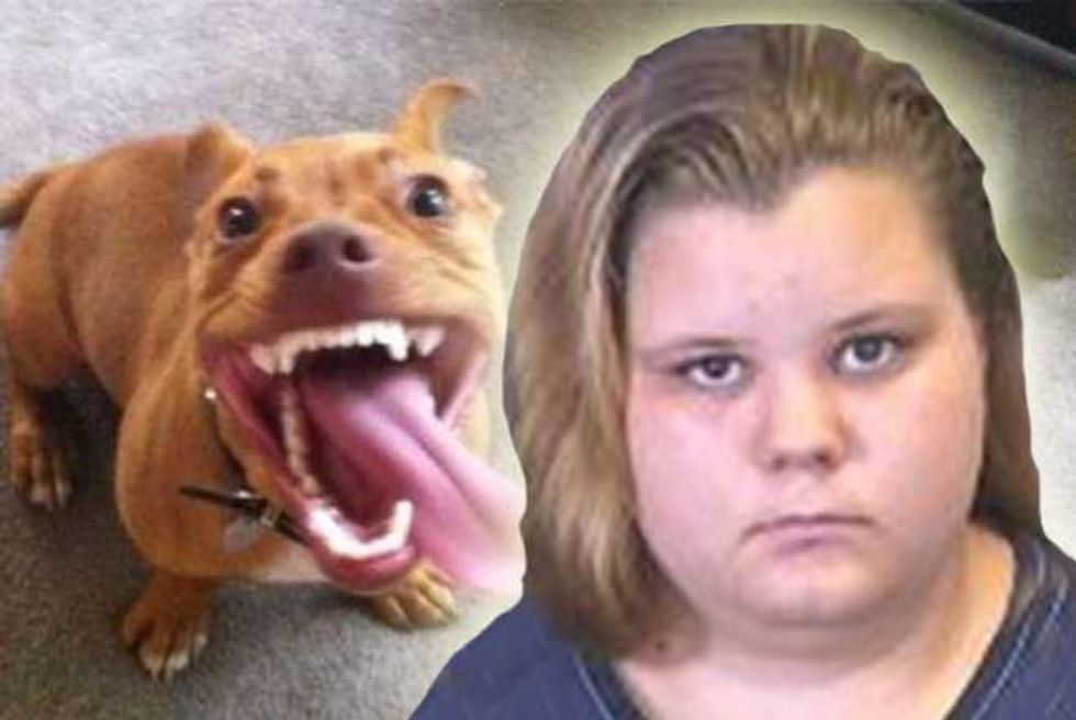 Pit Bull and woman
