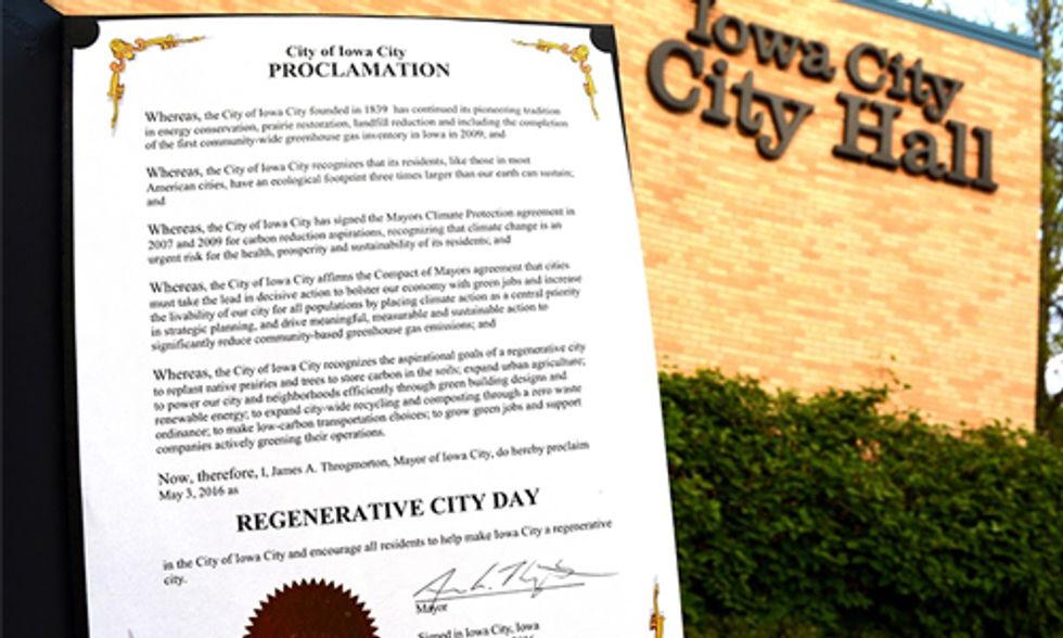 Breakthrough Proclamation Puts Iowa City on the Forefront of Climate Action