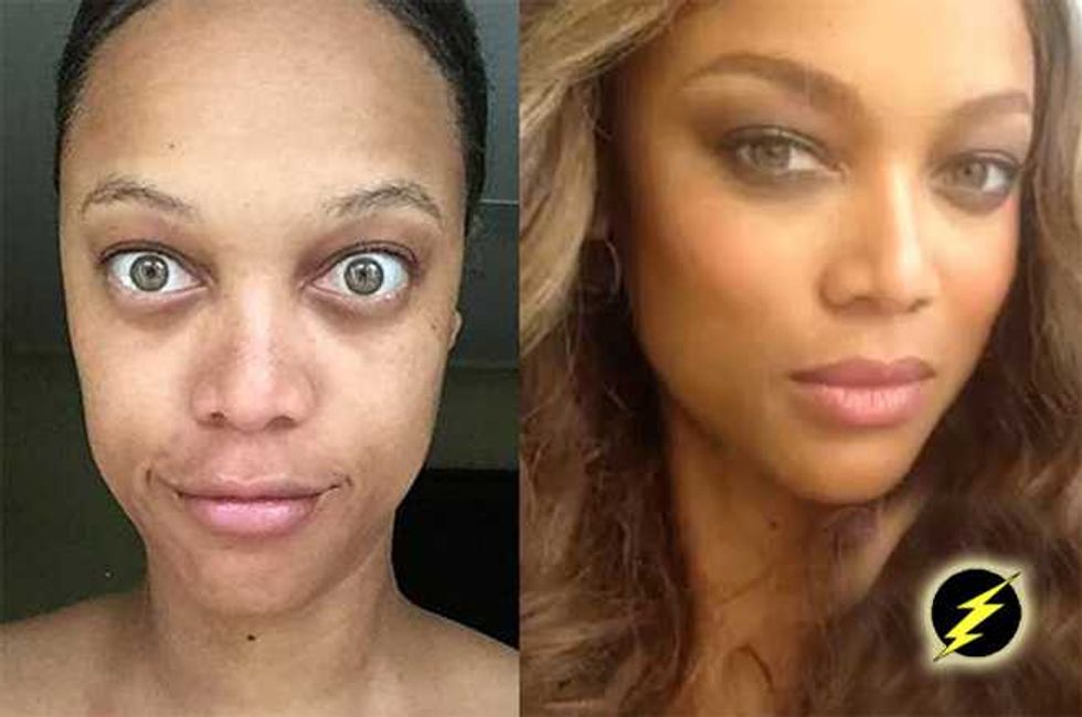 Tyra Banks' Make-Up Free Selfie Goes Viral