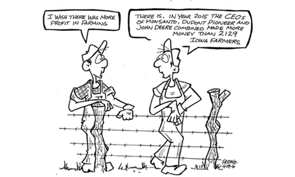 Big Ag Forces Firing of Long-Time Farm News Cartoonist