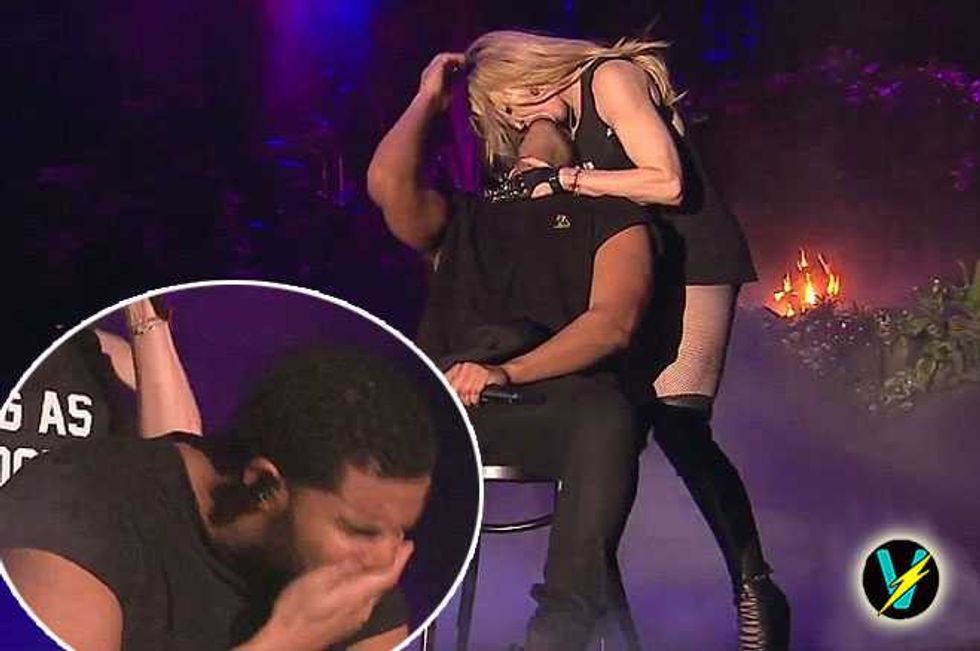 CRINGE! Madonna Eats Drake's Face On Stage At Coachella—Watch His Hilarious Reaction!