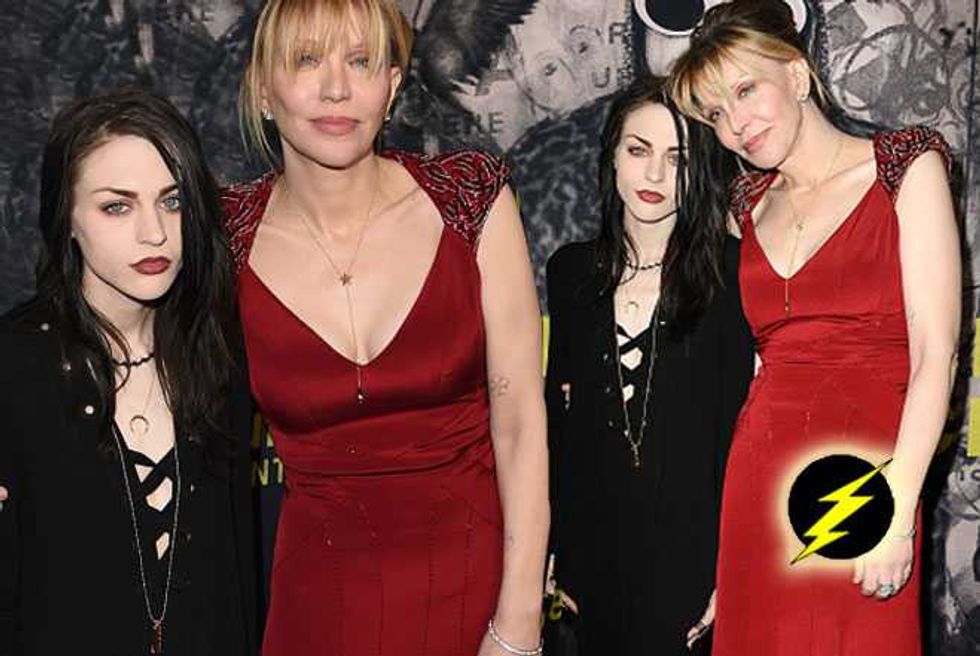 Frances Bean And Courtney Love Look Super Awkward At Montage Of Heck Premiere