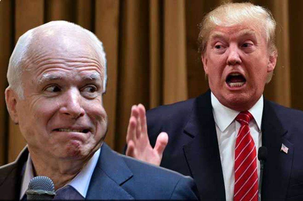 Trump Dumps On John McCain's War Record—"He's Not A Hero!"