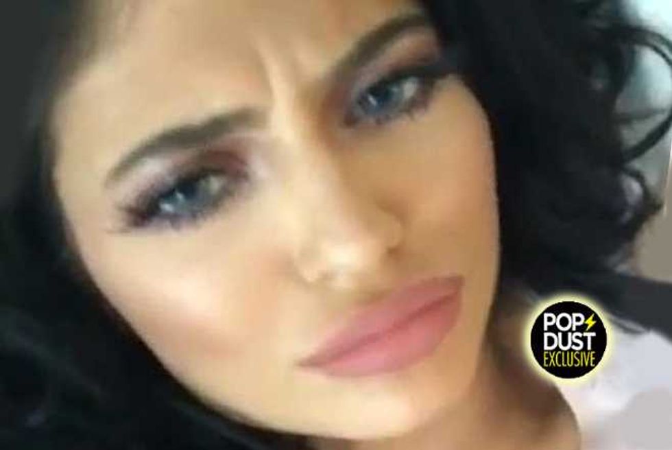 Kylie Jenner's Big Old Fake Lips Have Gone Right To Her Head