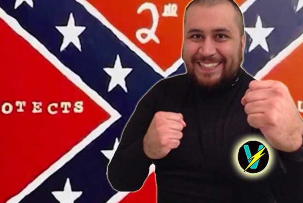 George Zimmerman Talks About Latest Artistic Travesty—A Confederate Flag Painting