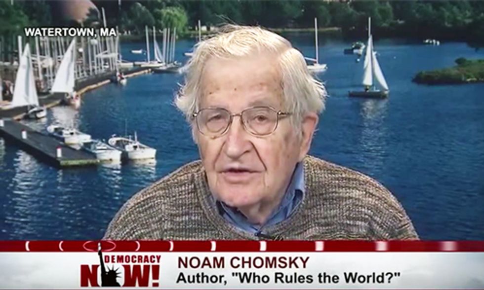 Noam Chomsky: Climate Change and Nuclear Proliferation Pose Worst Threat Ever Faced by Humans