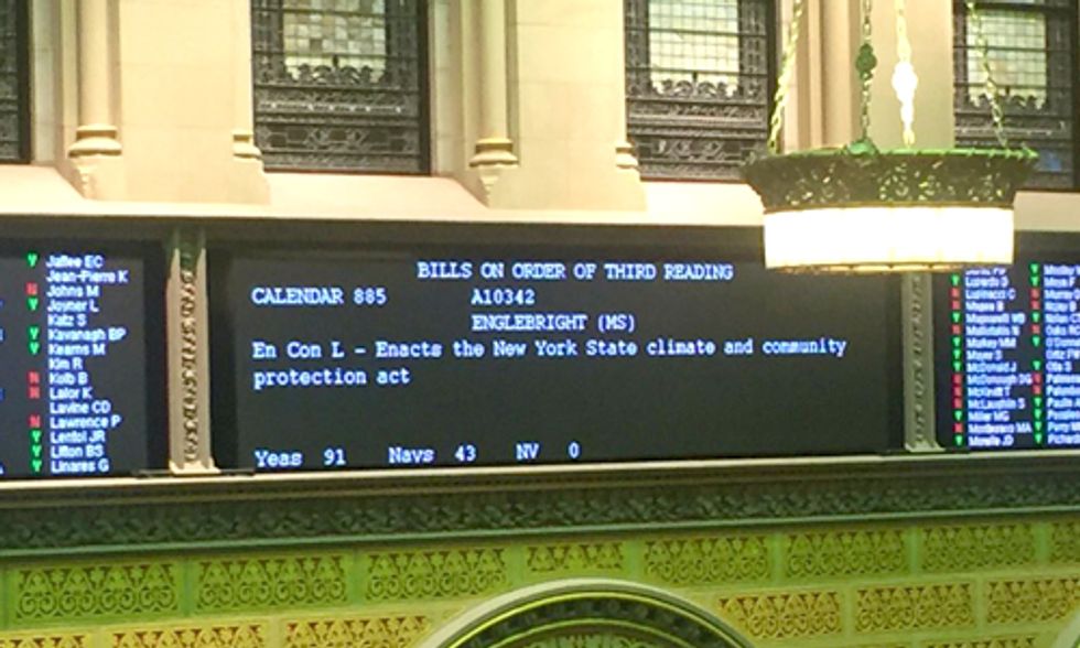 New York State Assembly Passes Nation's Most Ambitious Climate Bill