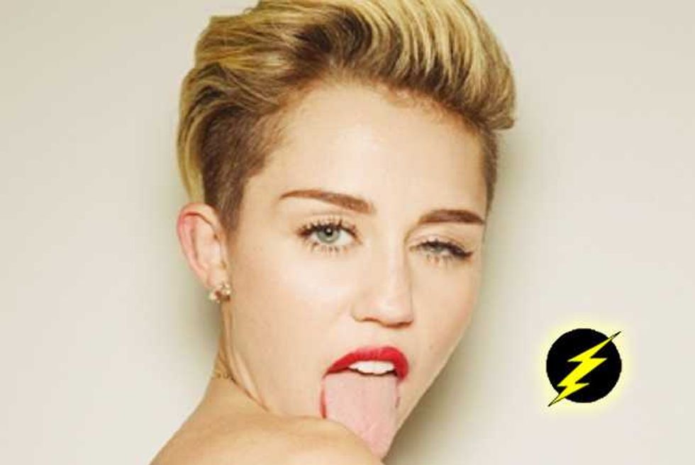 Miley Cyrus Bares Her Boobs (Again) For Super Hot V Magazine Shoot