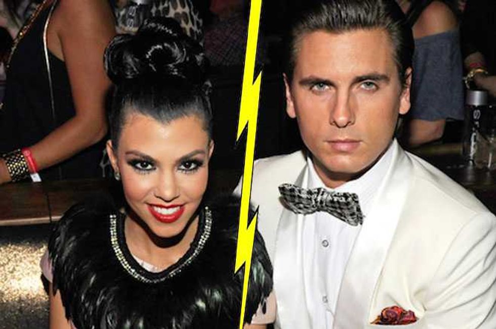 Kourtney Kardashian Dumps Scott Disick's Ass At Long Last