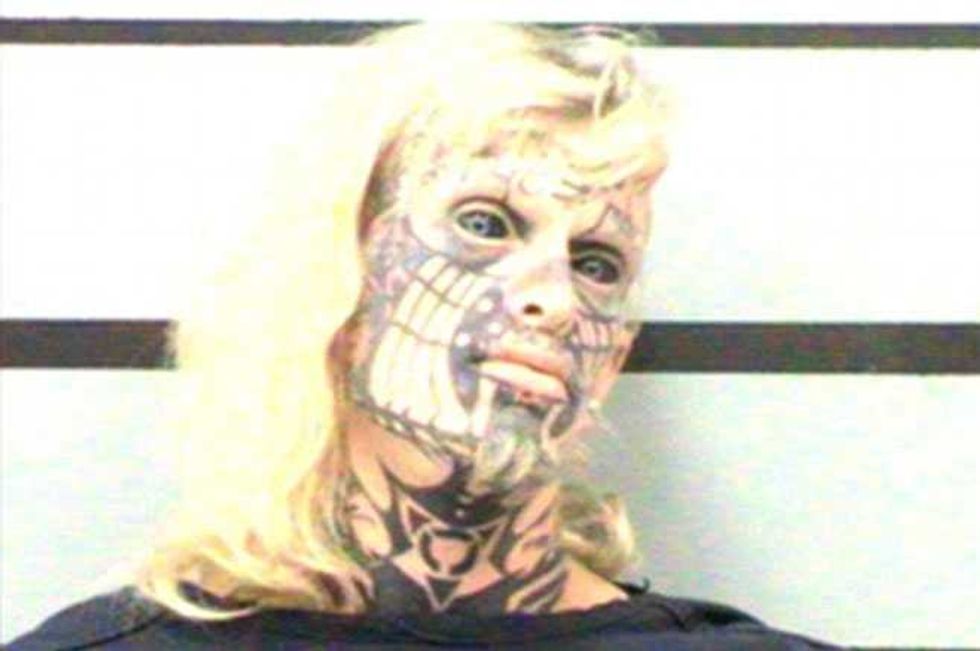 Tattooed Transsexual Poses For Most Terrifying Mugshot EVER
