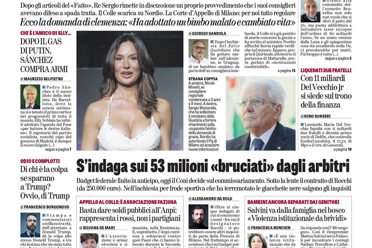 Oggi in edicola