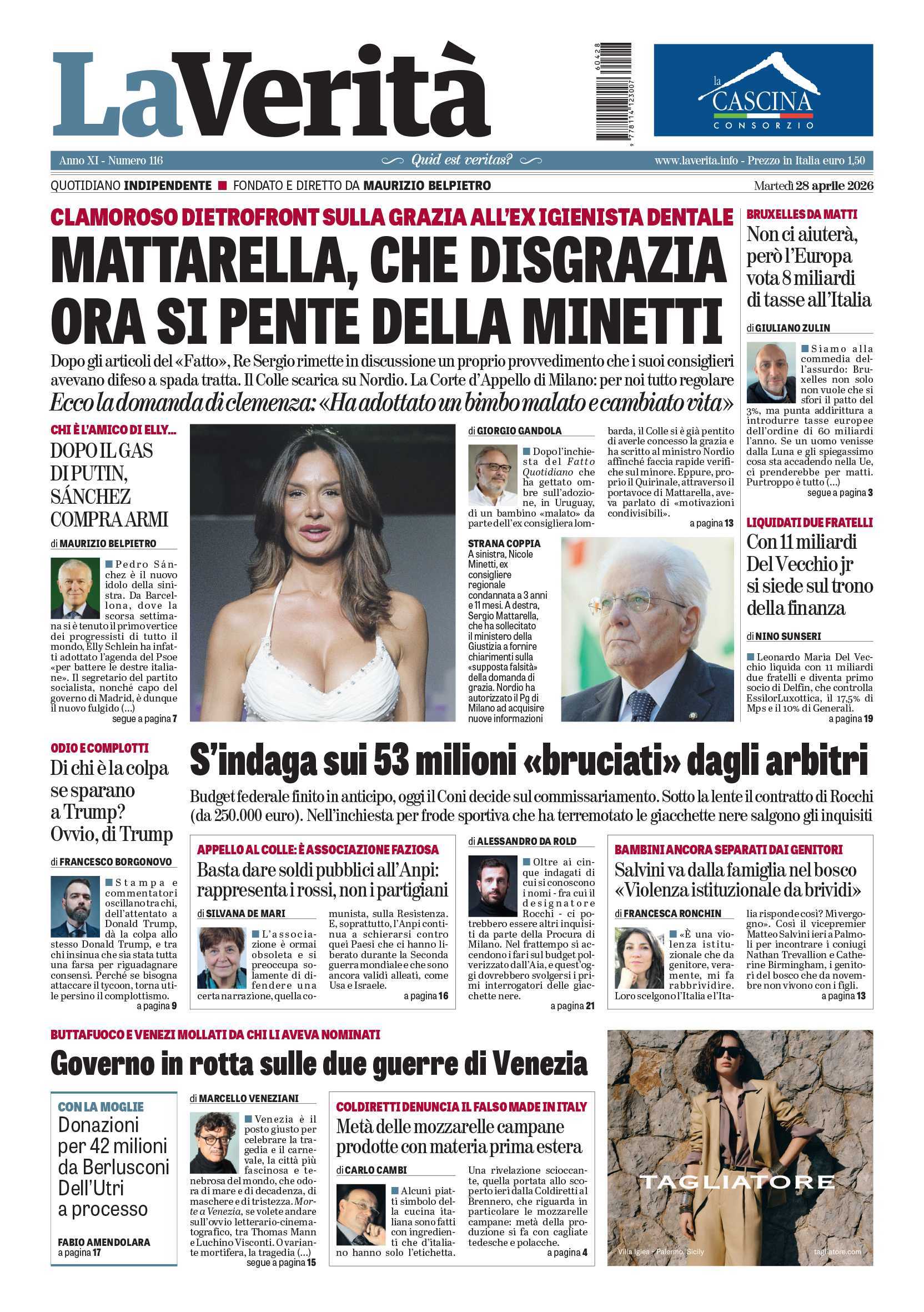 Oggi in edicola