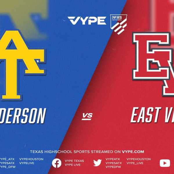 6PM | NFHS – 5A D1 Baseball Bi-district Game 1: Anderson vs. East View